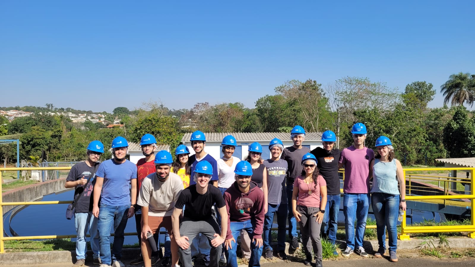 2024 Visita técnica a ETE Barão Geraldo da SANASA, em Campinas SP Alunos da turma 021 do curso de graduação em Engenharia Civil